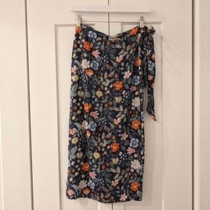 Summersault true wrap knee length skirt Rifle Paper Co.